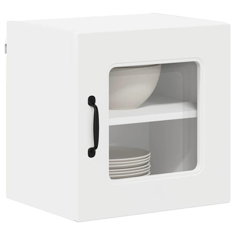 vidaXL Kitchen Wall Cabinet with Shelf 2 pcs White 40 x 31 x 40 cm