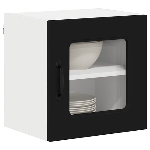 vidaXL Kitchen Wall Cabinet Black 40 x 31 x 40 cm Engineered Wood