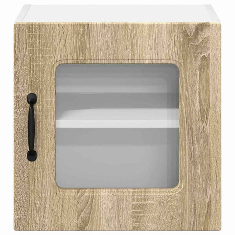 vidaXL Kitchen Wall Cabinet with Door 2 pcs Sonoma Oak 40 x 31 x 40 cm
