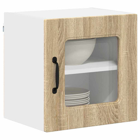 vidaXL Kitchen Wall Cabinet with Door 2 pcs Sonoma Oak 40 x 31 x 40 cm