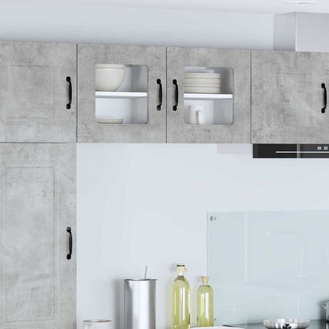 vidaXL Kitchen Wall Cabinet with Shelf Concrete Grey 40 x 31 x 40 cm