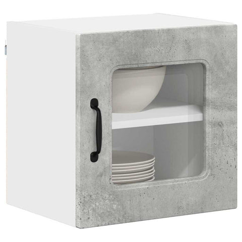 vidaXL Kitchen Wall Cabinet with Shelf Concrete Grey 40 x 31 x 40 cm
