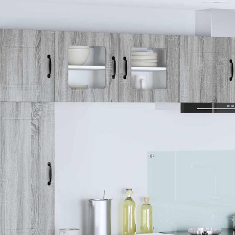 vidaXL Kitchen Wall Cabinet with Shelf Grey Sonoma 40 x 31 x 40 cm