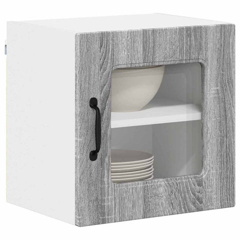vidaXL Kitchen Wall Cabinet with Shelf Grey Sonoma 40 x 31 x 40 cm