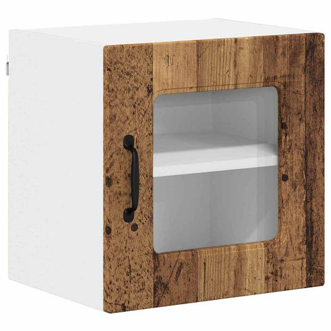 vidaXL Kitchen Wall Cabinet with Shelf 2 pcs Old Wood 40 x 31 x 40 cm