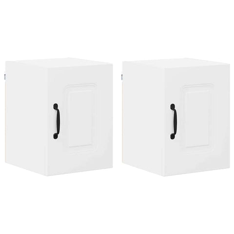 vidaXL Kitchen Wall Cabinet with Shelf 2 pcs White 30 x 31 x 40 cm