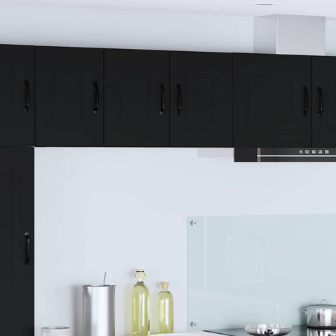 vidaXL Kitchen Wall Cabinet Black 30 x 31 x 40 cm Engineered Wood