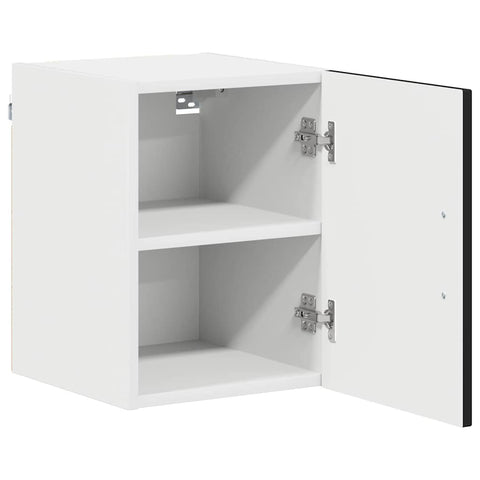 vidaXL Kitchen Wall Cabinet with Shelf 2 pcs Black 30 x 31 x 40 cm