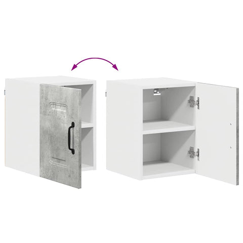 vidaXL Kitchen Wall Cabinet with Shelf Concrete Grey 30 x 31 x 40 cm
