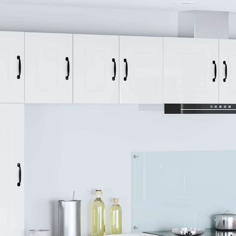 vidaXL Kitchen Wall Cabinet with Door High Gloss White 30 x 31 x 40 cm