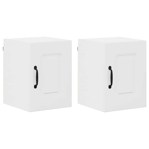 vidaXL Kitchen Wall Cabinet 2 pcs High Gloss White 30 x 31 x 40 cm
