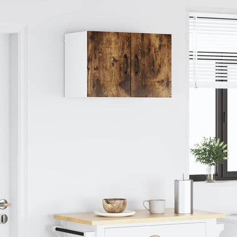 vidaXL Kitchen Wall Cabinet Smoked Oak 30 x 31 x 40 cm Engineered Wood