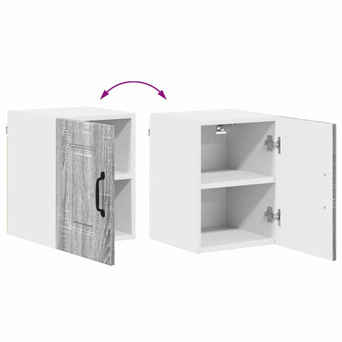 vidaXL Kitchen Wall Cabinet with Shelf Grey Sonoma 30 x 31 x 40 cm