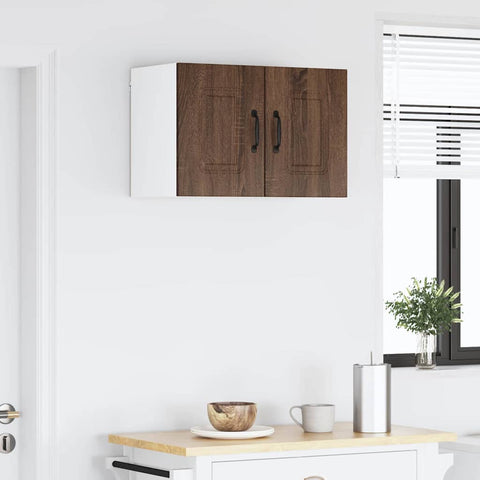 vidaXL Kitchen Wall Cabinet Brown Oak 30 x 31 x 40 cm Engineered Wood