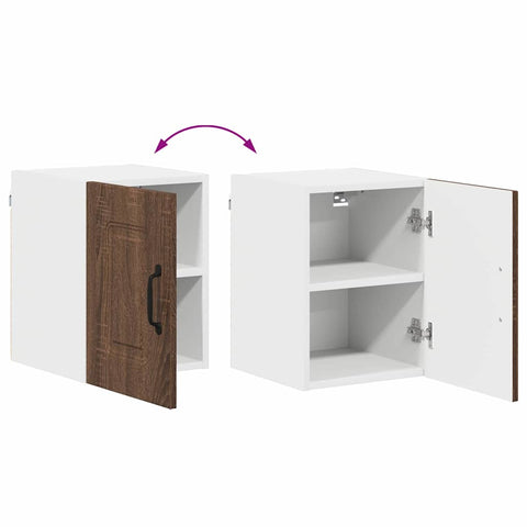 vidaXL Kitchen Wall Cabinet Brown Oak 30 x 31 x 40 cm Engineered Wood