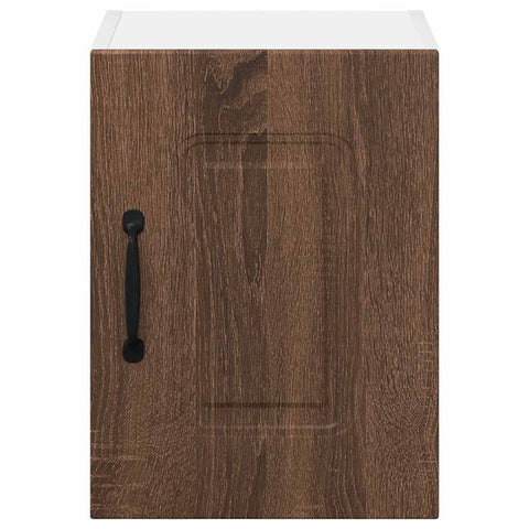 vidaXL Kitchen Wall Cabinet with Shelf 2 pcs Brown Oak 30 x 31 x 40 cm
