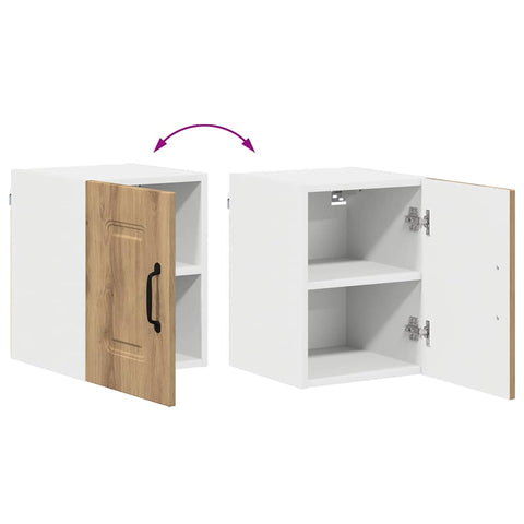 vidaXL Kitchen Wall Cabinet with Shelf Artisan Oak 30 x 31 x 40 cm