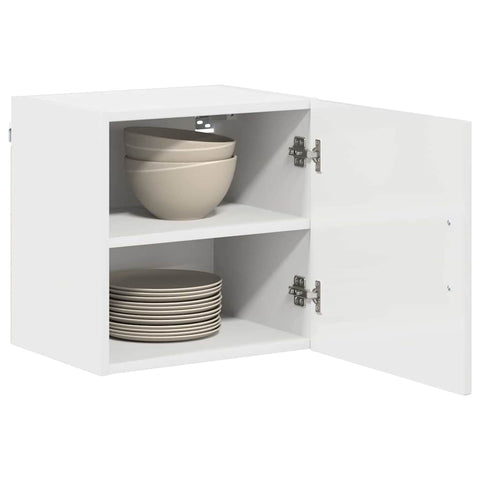 vidaXL Kitchen Wall Cabinet with Shelf 2 pcs White 40 x 31 x 40 cm