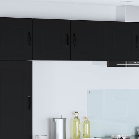 vidaXL Kitchen Wall Cabinet with Shelf 2 pcs Black 40 x 31 x 40 cm