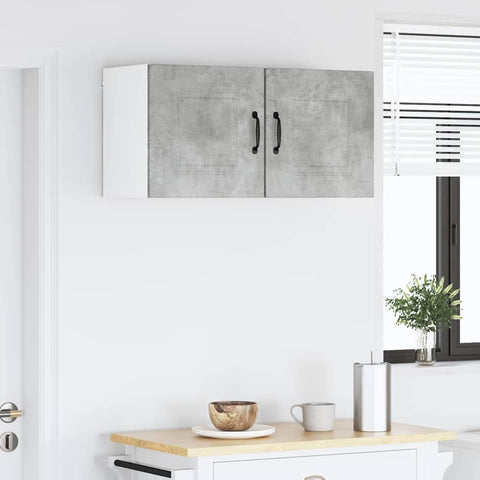 vidaXL Kitchen Wall Cabinet with Shelf Concrete Grey 40 x 31 x 40 cm