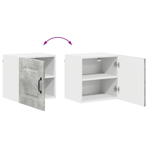 vidaXL Kitchen Wall Cabinet with Shelf Concrete Grey 40 x 31 x 40 cm