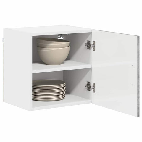 vidaXL Kitchen Wall Cabinet with Shelf Concrete Grey 40 x 31 x 40 cm