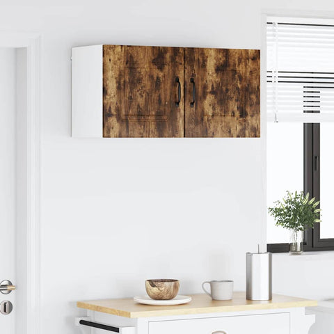 vidaXL Kitchen Wall Cabinet Smoked Oak 40 x 31 x 40 cm Engineered Wood