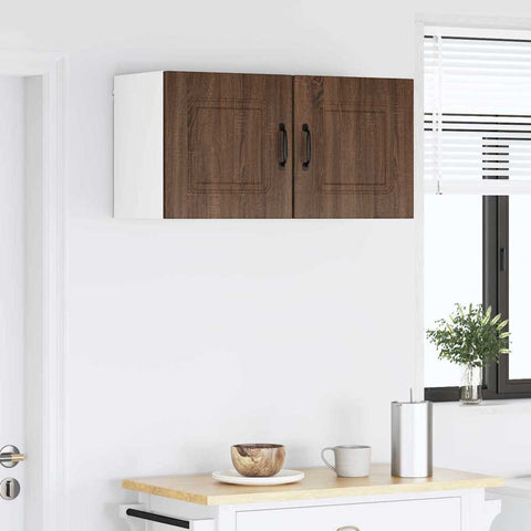 vidaXL Kitchen Wall Cabinet Brown Oak 40 x 31 x 40 cm Engineered Wood