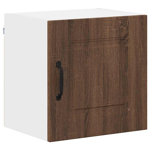 vidaXL Kitchen Wall Cabinet with Shelf 2 pcs Brown Oak 40 x 31 x 40 cm