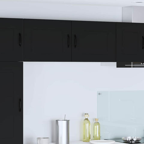 vidaXL Kitchen Wall Cabinet Black 50 x 31 x 40 cm Engineered Wood