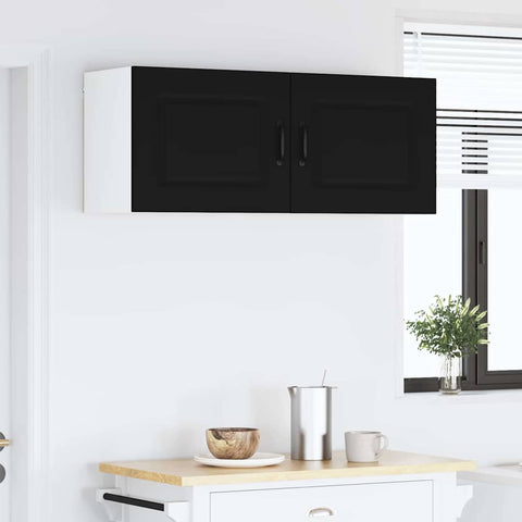 vidaXL Kitchen Wall Cabinet Black 50 x 31 x 40 cm Engineered Wood