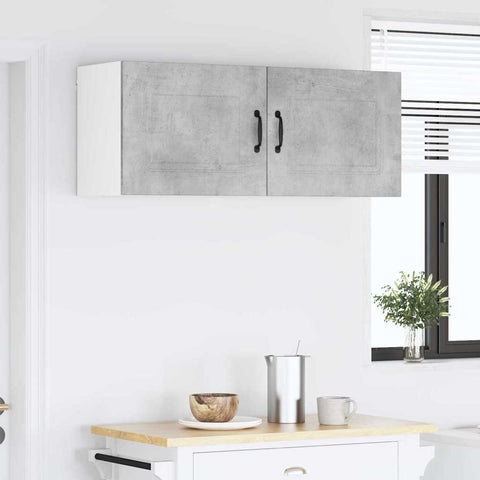 vidaXL Kitchen Wall Cabinet with Shelf Concrete Grey 50 x 31 x 40 cm