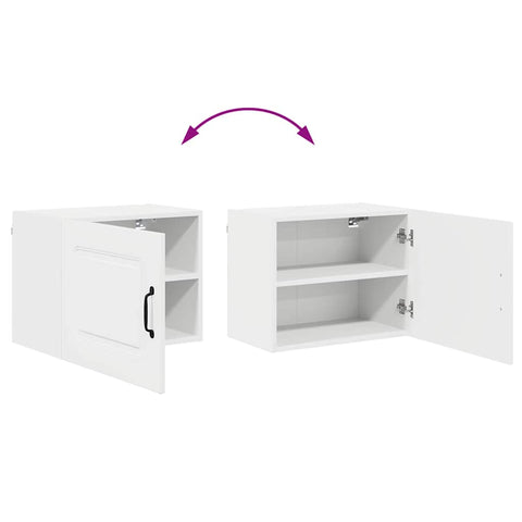 vidaXL Kitchen Wall Cabinet with Door High Gloss White 50 x 31 x 40 cm