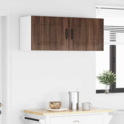 vidaXL Kitchen Wall Cabinet Brown Oak 50 x 31 x 40 cm Engineered Wood