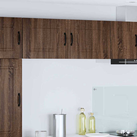 vidaXL Kitchen Wall Cabinet with Shelf 2 pcs Brown Oak 50 x 31 x 40 cm