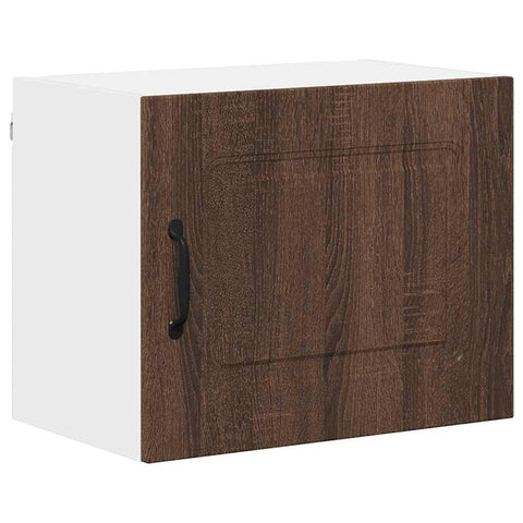 vidaXL Kitchen Wall Cabinet with Shelf 2 pcs Brown Oak 50 x 31 x 40 cm