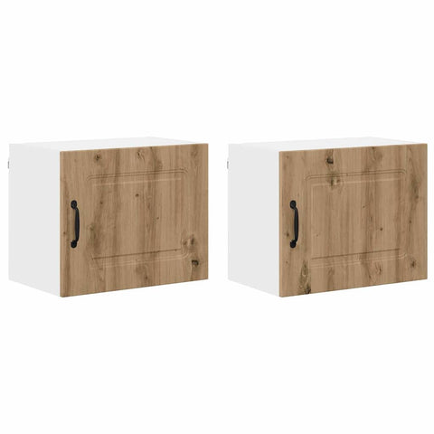 vidaXL Kitchen Wall Cabinet 2 pcs Artisan Oak 50 x 31 x 40 cm