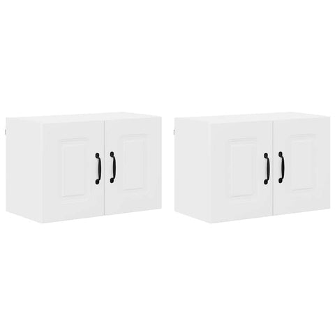 vidaXL Kitchen Wall Cabinet with Shelf 2 pcs White 60 x 31 x 40 cm