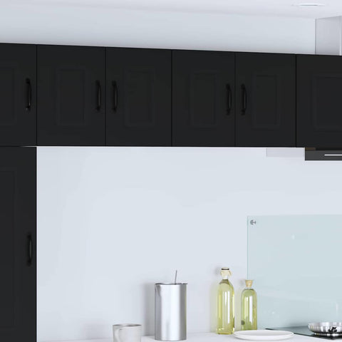 vidaXL Kitchen Wall Cabinet Black 60 x 31 x 40 cm Engineered Wood