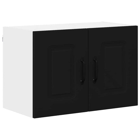 vidaXL Kitchen Wall Cabinet with Shelf 2 pcs Black 60 x 31 x 40 cm