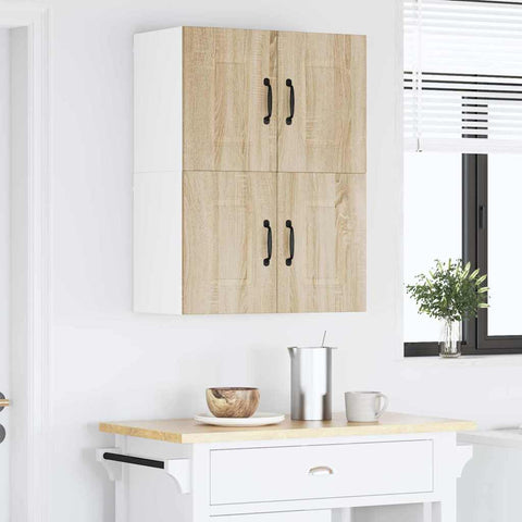 vidaXL Kitchen Wall Cabinet Sonoma Oak 60 x 31 x 40 cm Engineered Wood