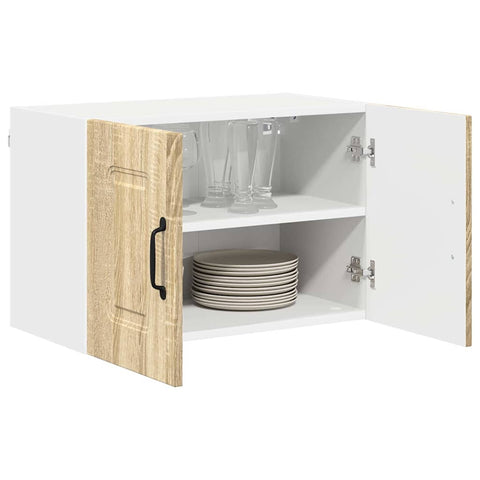 vidaXL Kitchen Wall Cabinet with Door 2 pcs Sonoma Oak 60 x 31 x 40 cm
