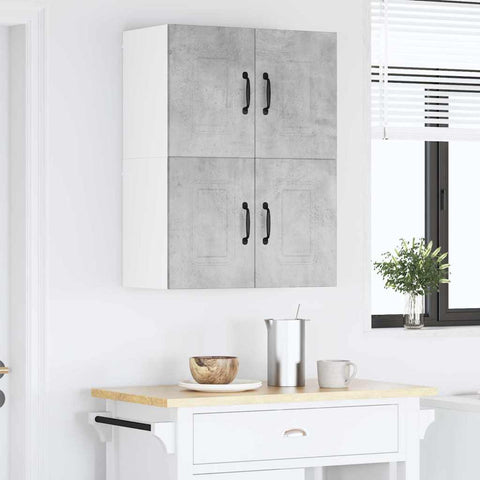vidaXL Kitchen Wall Cabinet with Shelf Concrete Grey 60 x 31 x 40 cm