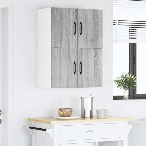 vidaXL Kitchen Wall Cabinet with Shelf Grey Sonoma 60 x 31 x 40 cm