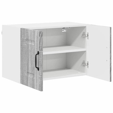 vidaXL Kitchen Wall Cabinet 2 pcs Grey Sonoma 60 x 31 x 40 cm
