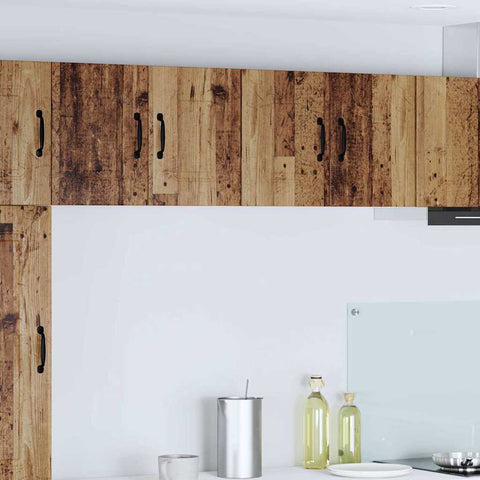 vidaXL Kitchen Wall Cabinet with Shelf 2 pcs Old Wood 60 x 31 x 40 cm