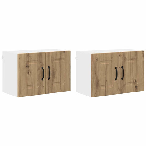 vidaXL Kitchen Wall Cabinet 2 pcs Artisan Oak 60 x 31 x 40 cm