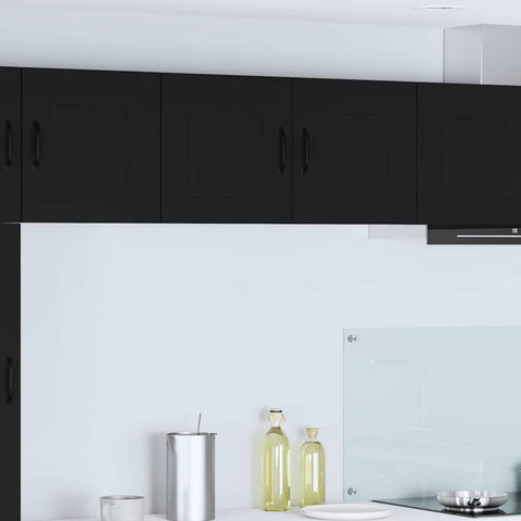 vidaXL Kitchen Wall Cabinet Black 80 x 31 x 40 cm Engineered Wood