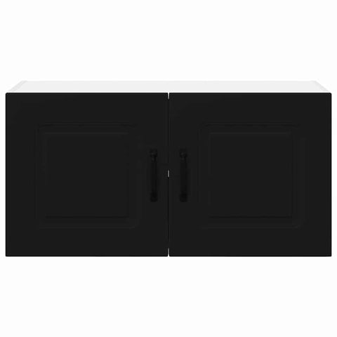 vidaXL Kitchen Wall Cabinet Black 80 x 31 x 40 cm Engineered Wood