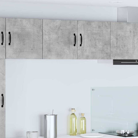 vidaXL Kitchen Wall Cabinet with Shelf Concrete Grey 80 x 31 x 40 cm